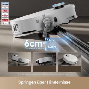 Dreame X50 Ultra Complete überwindet Hindernisse